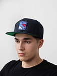 Бейсболка AMERICAN NEEDLE арт. 42832A-NYR New York Rangers Fleck NHL (темно-синий)